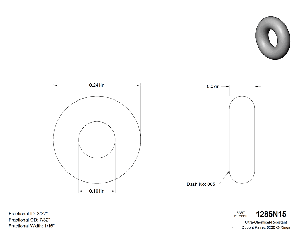 Technical drawing - 1285N15